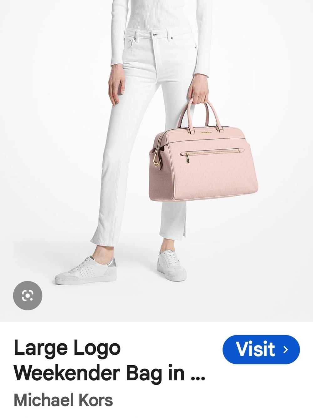 Michael Kors Large Logo Weekender Bag - Blush Pink
